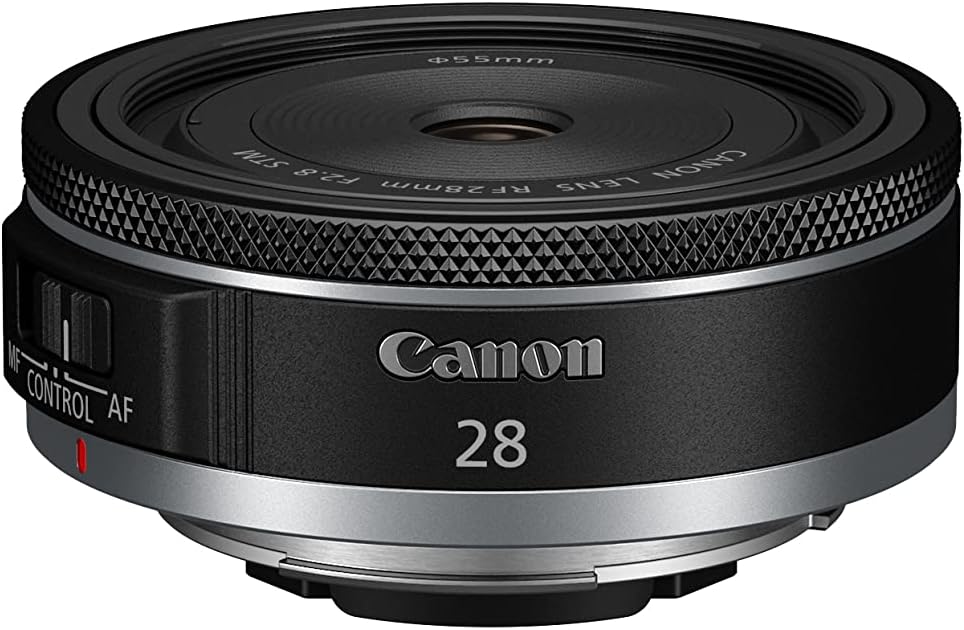 Canon Lente RF28mm F2.8 STM, montaje RF, gran angular, para cámaras de fotograma completo