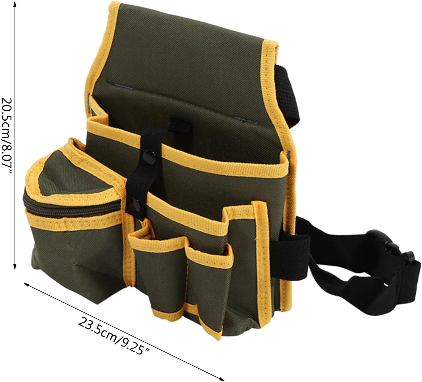 Bolsa de cinturón de herramientas de lona, bolsa de bolsillo, organizador de herramientas de reparación portátil, martillo de taller, cintura