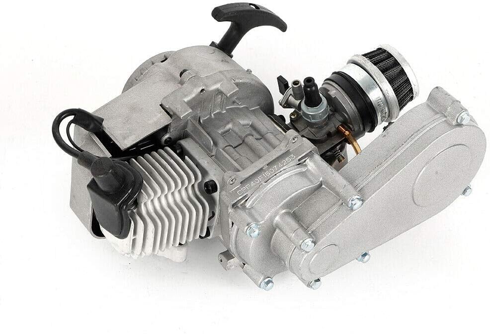 Motor de motor de 2 tiempos con filtro de aire de carburador caja de engranajes para mini bici de suciedad, ATV Scooter Quad