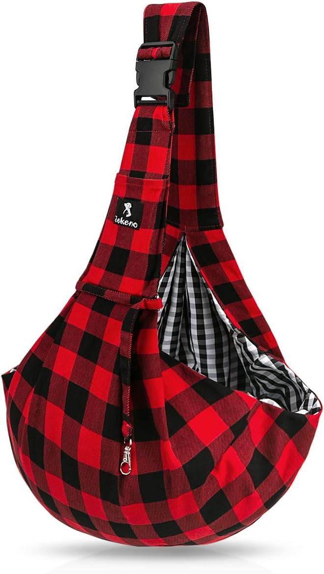 Jekeno – Mochila de viaje con correa ajustable para perros y gatos, para viajar y tener las manos libres, mochila apta para ser llevada por hombres