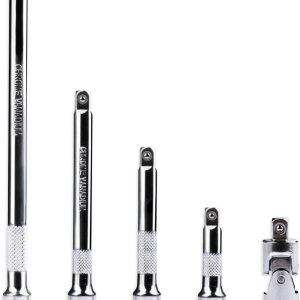 Juego de extensión de enchufe de 14″, juego de 5 barras de extensión, incluye 4 extensiones (2″50mm, 3″75mm, 4″100mm, 6″150mm) y 1 x 14 pulgadas, Juego de extensión de enchufe de 14″, juego de 5 barras de extensión, incluye 4 extensiones (2″50mm, 3″75mm, 4″100mm, 6″150mm) y 1 x 14 pulgadas,