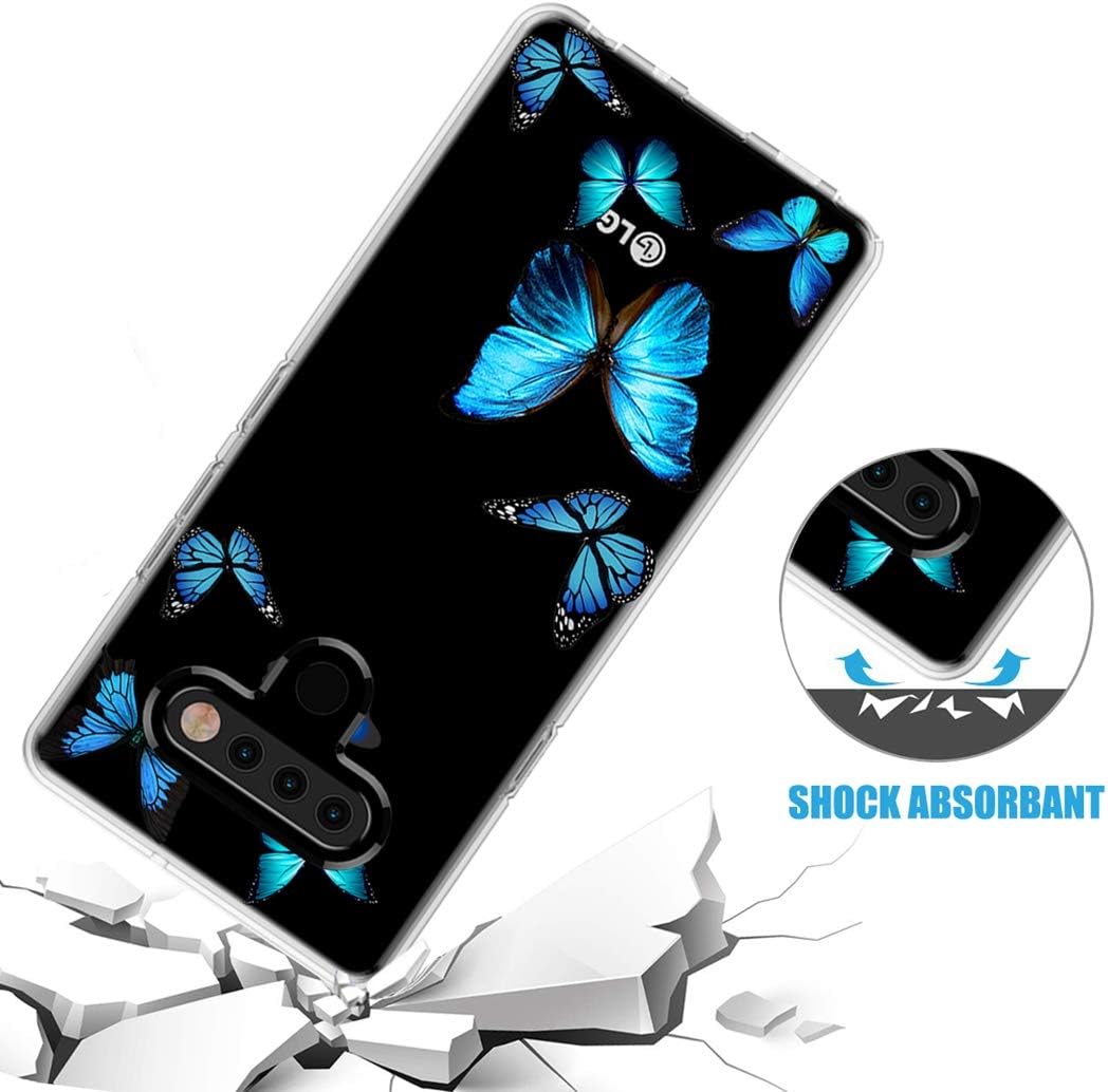Funda de teléfono para LG Stylo 6, para LG Stylo6 para niñas y mujeres, transparente, delgada, a prueba de golpes, suave, flexible, TPU trasero,