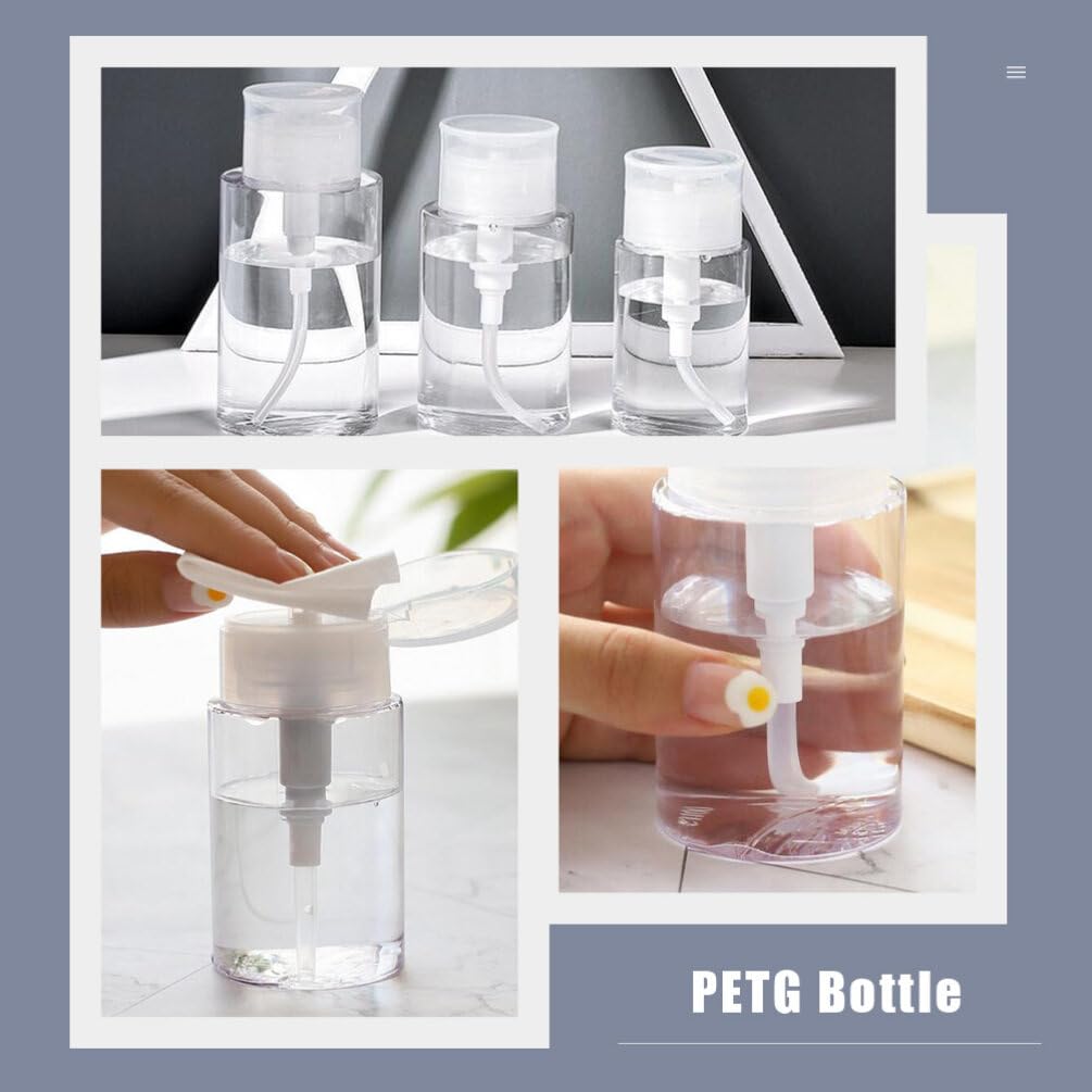 minkissy 2 unids Sub-embalaje Presione la botella contenedores de viaje para artículos de tocador de viaje Loción Contenedor de tamaño de viaje