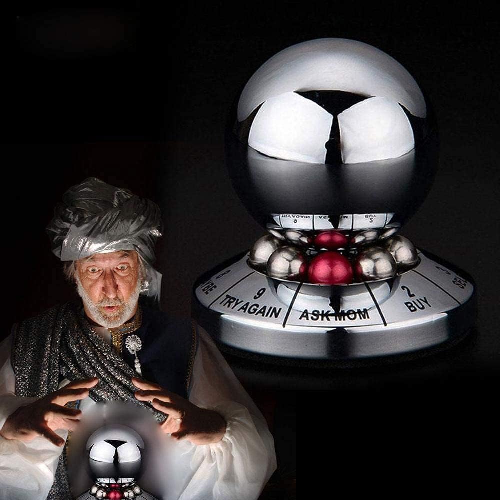 Bola de metal para tomar decisiones, Hsxxf Oficina Finger Spinner Anti-Stress Descompresión Juguete Bola Oficina Finger Spinner Decoración de