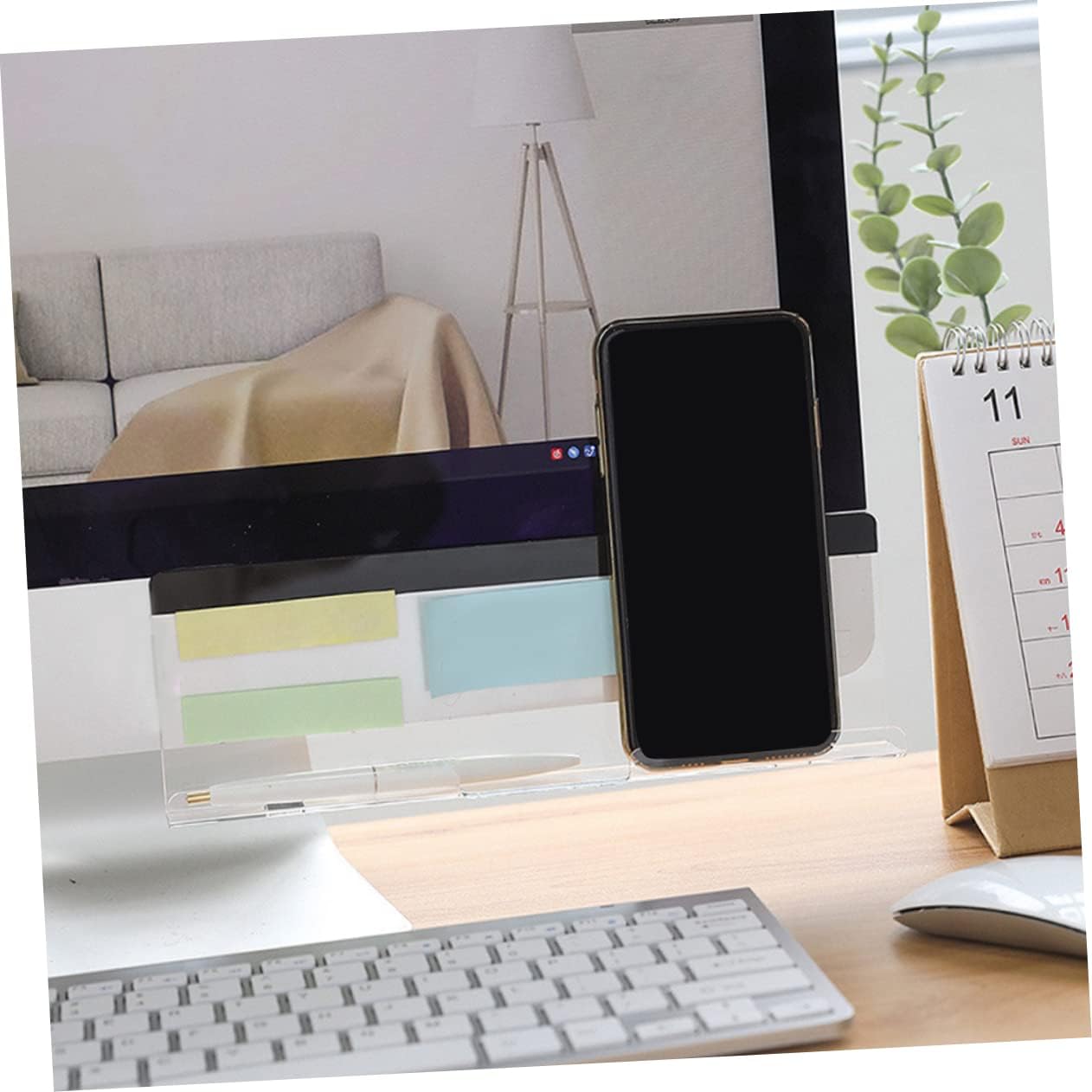 MAGICLULU 2 unids Mensaje Parcel Estante Pantalla Monitor Tablero de notas Tablero de mensajes transparente Tablero de mensajes Tablero de mensajes