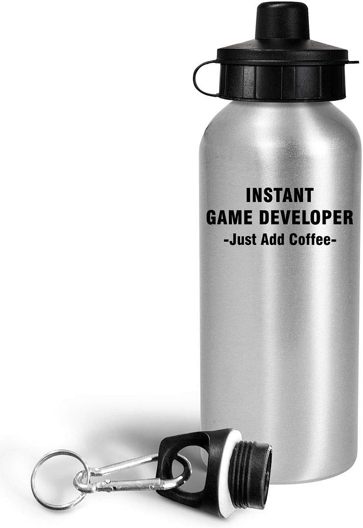 Gifts Idea for Instant Game Developer Designer Water Bottle Tumbler 20oz Reusable Drinkware – Video Gaming Design Dev Team Development Funny Cute