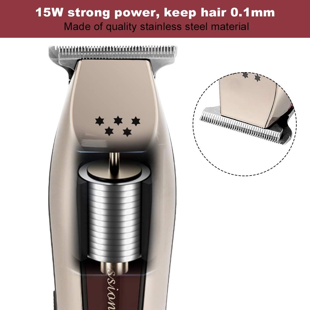 FILFEEL Recortadora de cuchilla en T, recortadora de precisión inalámbrica de 5 estrellas para forro y recorte, kit profesional de corte de cabello