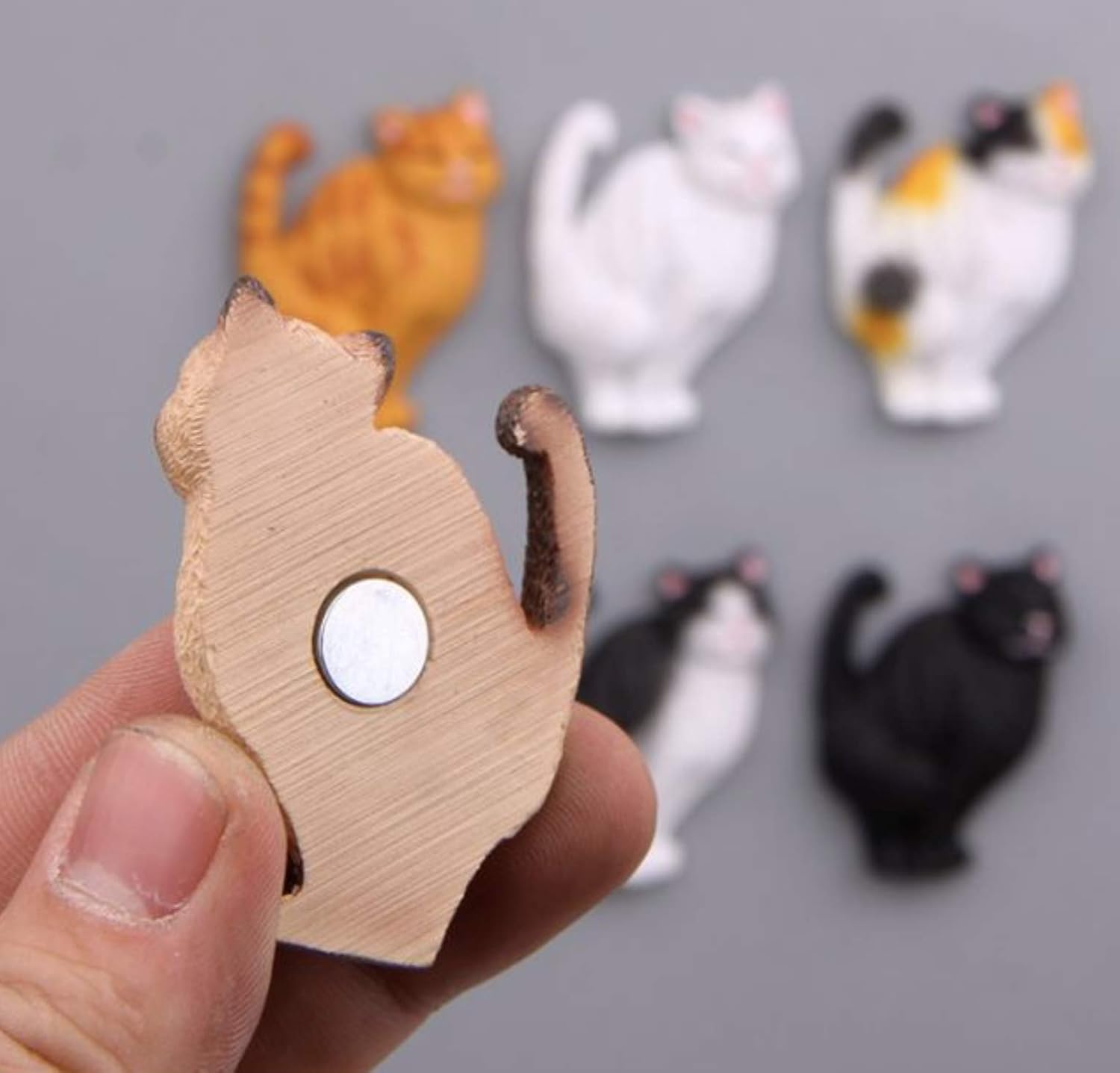 Happy Kats – Juego de imanes para gatos para refrigerador, juego para amantes de los gatos y las mascotas, perfecto para refrigerador, pizarra