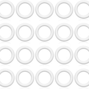 24 formas de corona de espuma de 6 pulgadas para manualidades, anillos de círculos de espuma, corona pequeña, anillo de espuma de poliestireno para 24 formas de corona de espuma de 6 pulgadas para manualidades, anillos de círculos de espuma, corona pequeña, anillo de espuma de poliestireno para