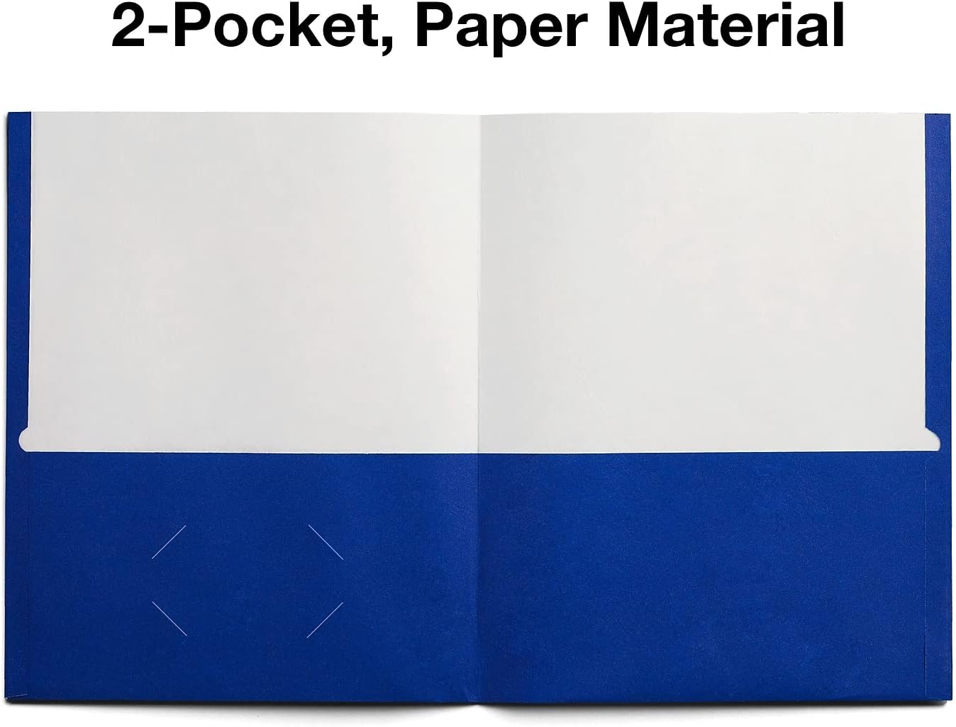 Staples 578490 – Carpeta de bolsillo de grado escolar con 2 unidades, color azul 25caja