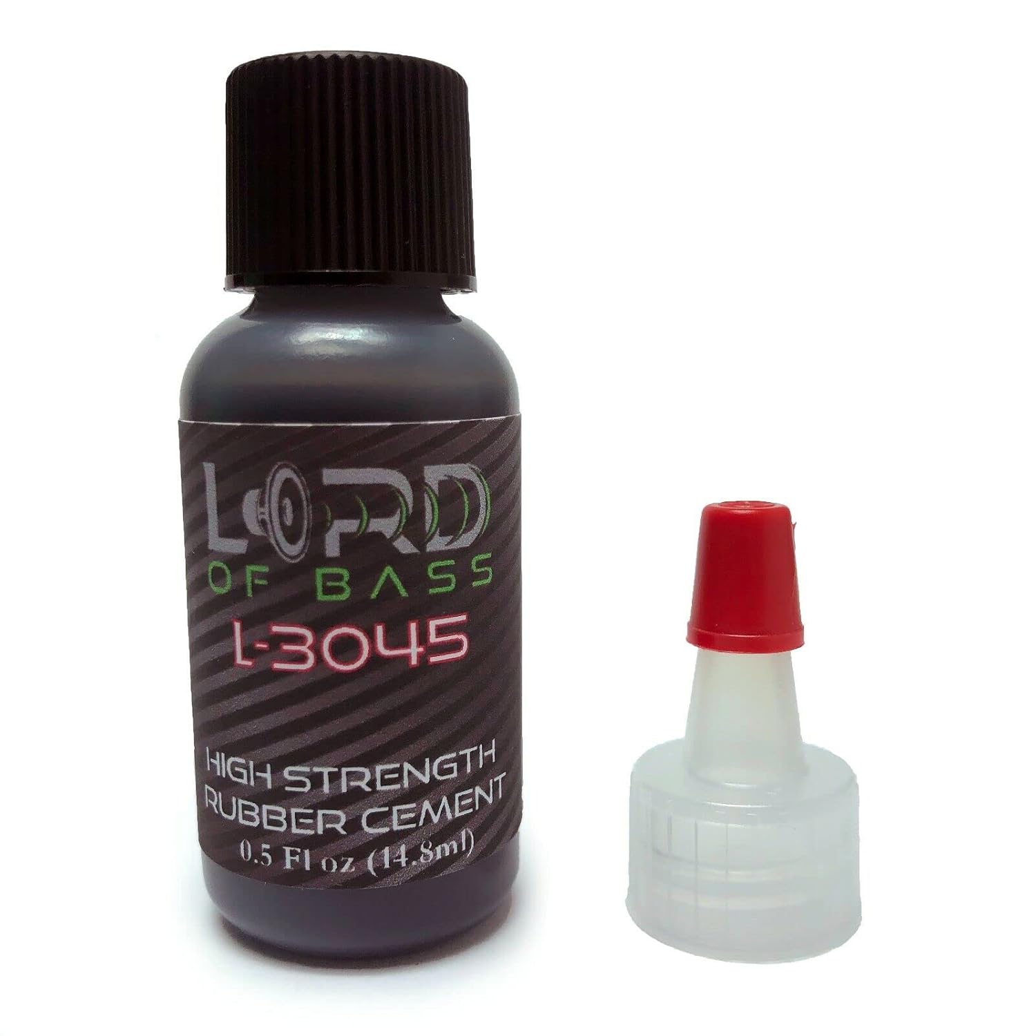 Lord of Bass Pegamento adhesivo de reparación de altavoz de goma negro de alto grado 12 oz