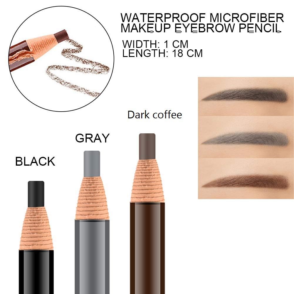 Lápiz de cejas impermeable de larga duración con cordón de tracción, perfecto para marcar, rellenar y delinear, maquillaje de tatuaje para
