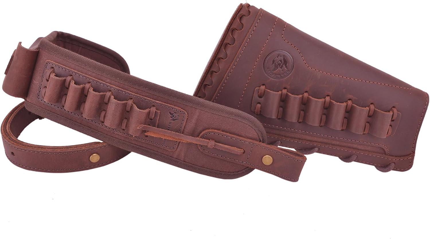 Funda de cuero para rifle con eslinga de pistola de fósforo, soporte de carcasa de almohadilla de retroceso de escopeta de lona con correa de caza
