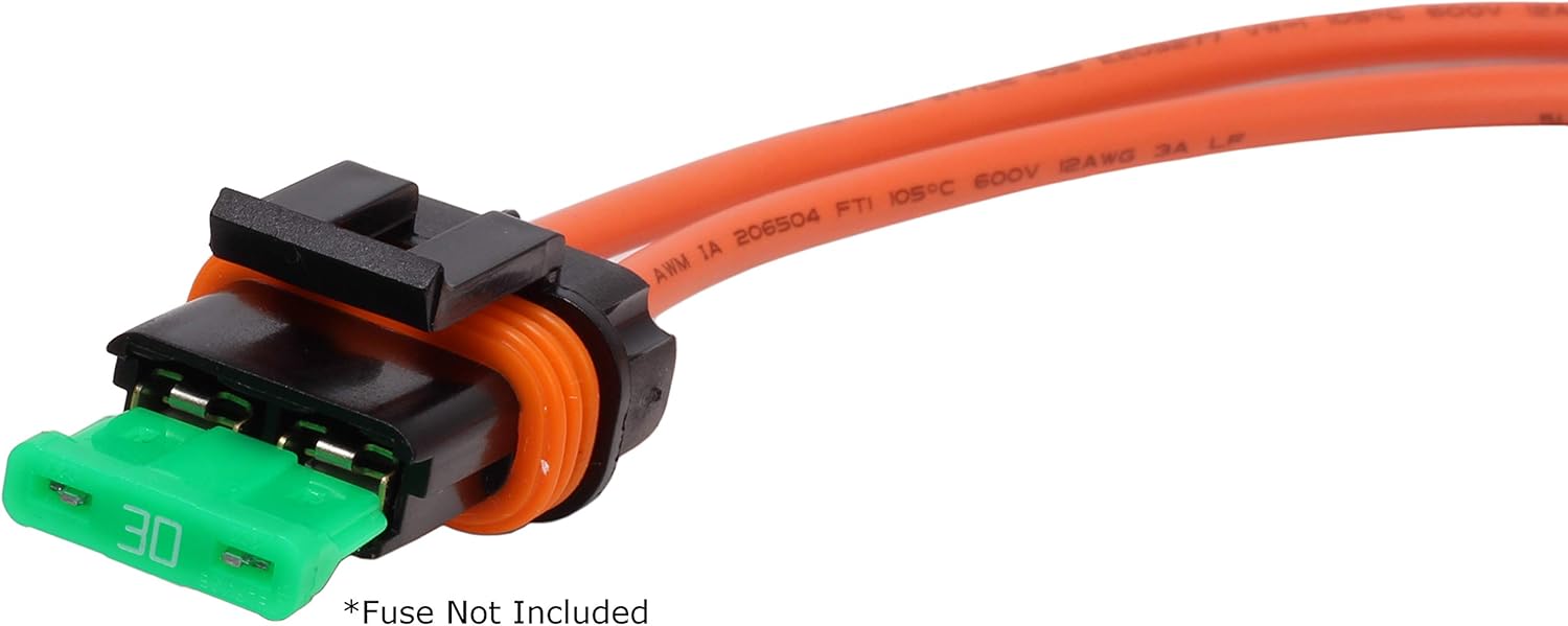 Fastronix – Portafusibles ATOATC impermeables para automóvilesmarinos con tapa, paquete de 6