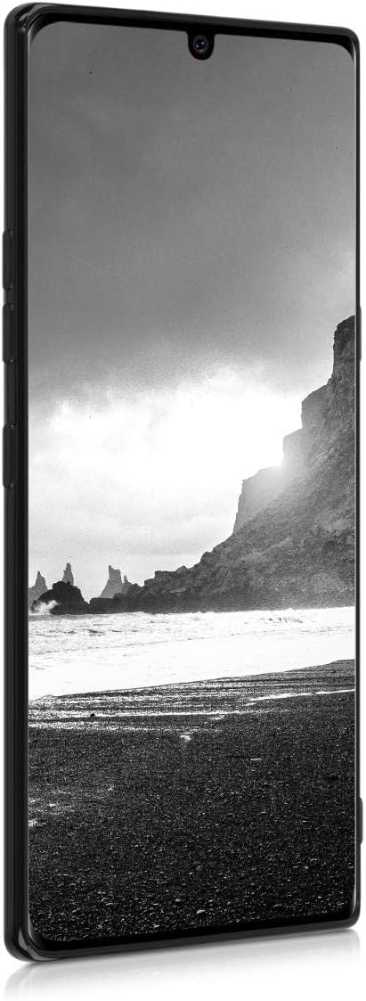 kwmobile Funda compatible con LG Velvet Case – Funda protectora de silicona TPU suave y delgada – Negro mate