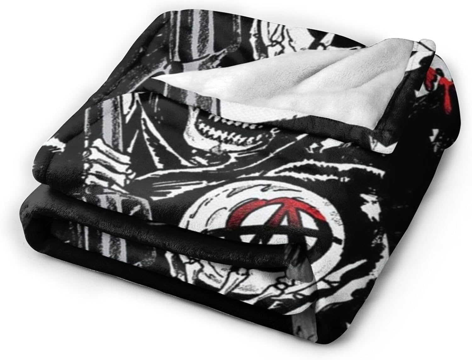 Mantas de forro polar de anarquía de Sons of Horror Drama para sofá y dormitorio, mantas de aire acondicionado suaves para todas las estaciones, 50