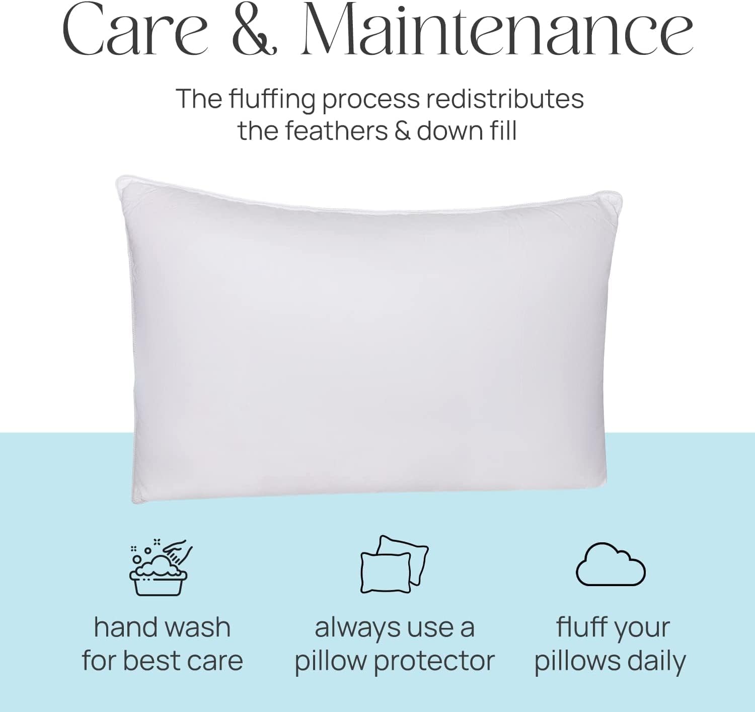 East Coast Bedding Funda de almohada vacía sin relleno, 100 % algodón, solo se utiliza para relleno de plumón a granel para tapicería, bricolaje,