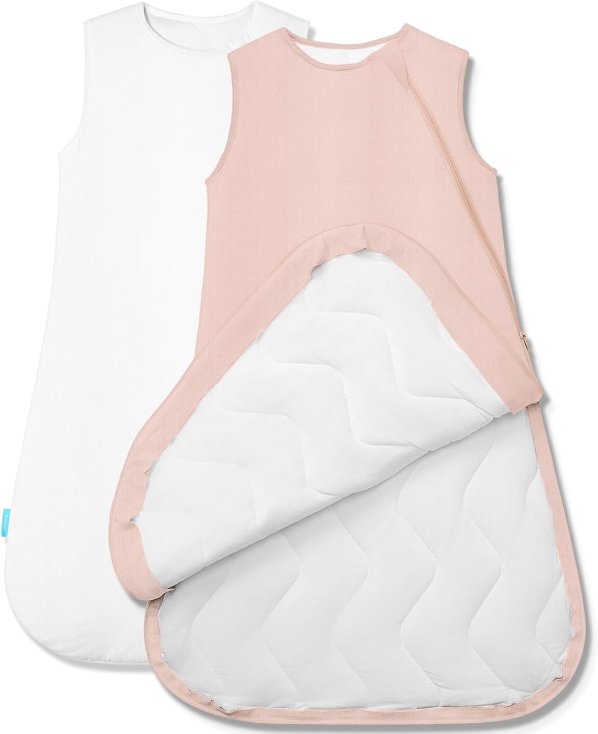 PurComfy Saco de dormir acolchado súper suave, 2.5 TOG de viscosa de bambú de primera calidad, saco de dormir cálido para bebé, manta gruesa para