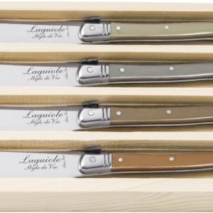 Laguiole Style de Vie Cuchillos de mantequilla Premium Line, juego de 4, tesoro Laguiole Style de Vie Cuchillos de mantequilla Premium Line, juego de 4, tesoro