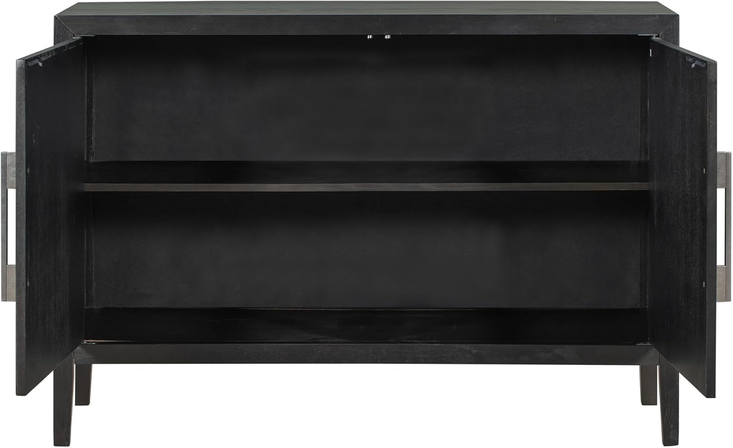 P PURLOVE Aparador moderno de granja con almacenamiento, armario de buffet para comedor con 2 puertas, armario de almacenamiento con 4 patas para