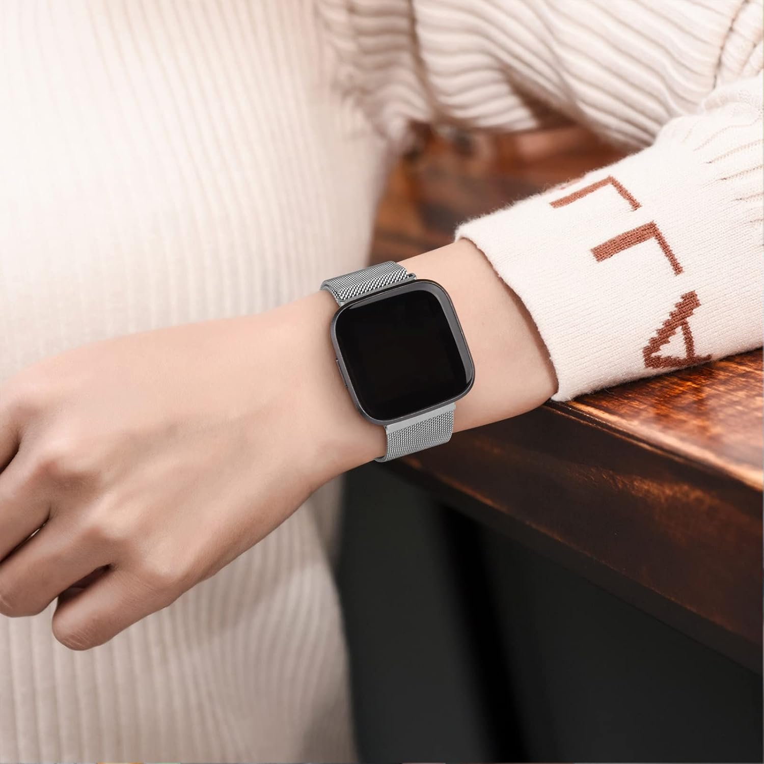Vanjua Correa de repuesto para Fitbit Versa 2 correas para mujeres y hombres, correa de repuesto magnética ajustable para Fitbit Versa 2  Fitbit