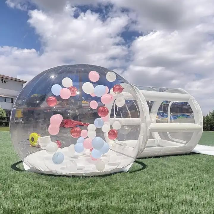 Casa de burbujas inflable, tienda de campaña de burbujas para niños, globos de fiesta, cúpula inflable transparente de 10 pies para fiesta en casa,