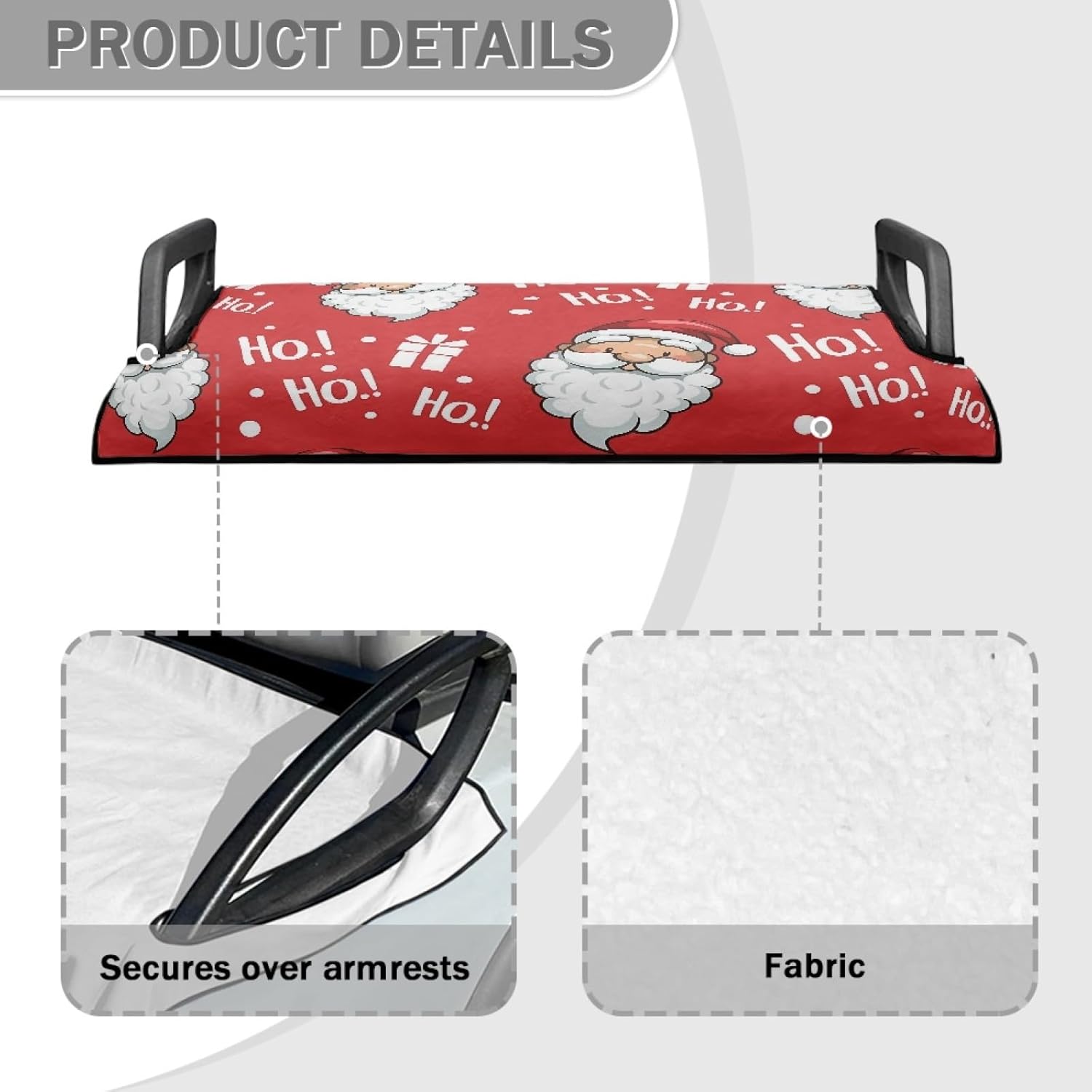 Fundas de asiento de Navidad HoHo para carrito de golf, manta universal para carrito de golf, accesorios de tela súper duradera y suave