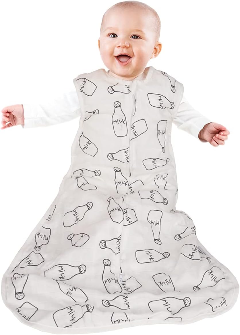 Muslin Sleeping Sack Summer Lightweight Toddler Sack Sleeping Bag Thin Wearable Blanket