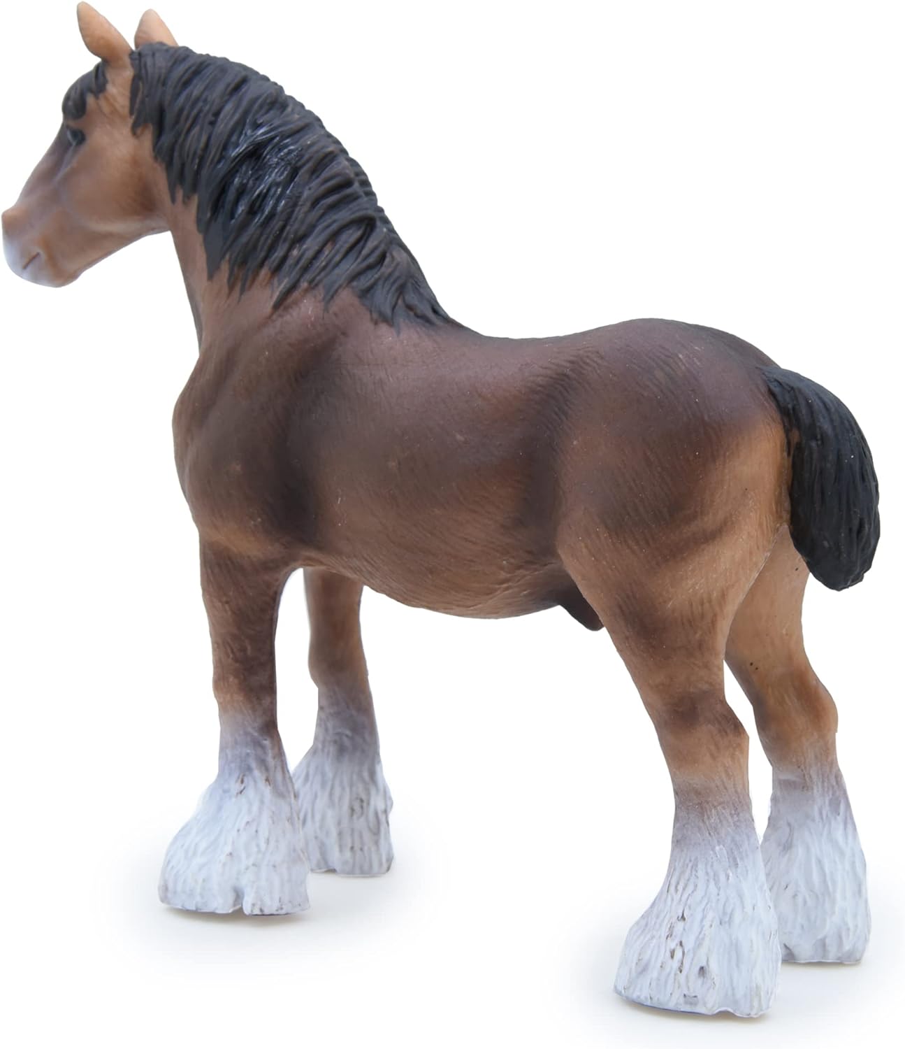 MODEBESO Juego de figuras de animales realistas, figuras de caballos, figuras de caballo pintadas a mano, juguete educativo, decoración de tartas,