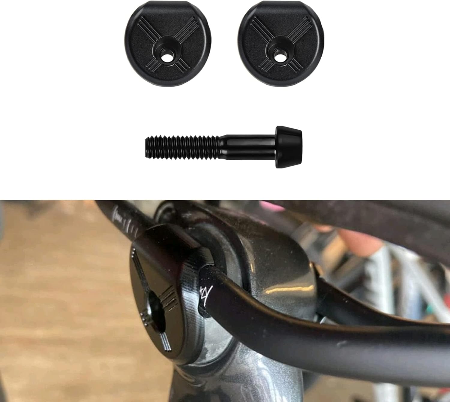 Xotic Tech – Abrazadera de oreja para tija de sillín de bicicleta, 7 x 10 pulgadas, perno para carril ovalado de carbono compatible con TREK Madone