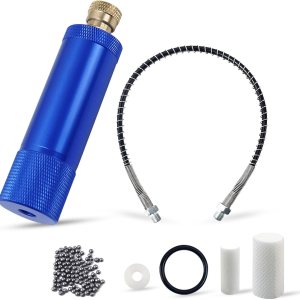 Separador de agua y aceite de 30 MPa, filtro de aire de bomba manual PCP con manguera flexible de resorte de 20 pulgadas y cabeza madre de rosca Separador de agua y aceite de 30 MPa, filtro de aire de bomba manual PCP con manguera flexible de resorte de 20 pulgadas y cabeza madre de rosca