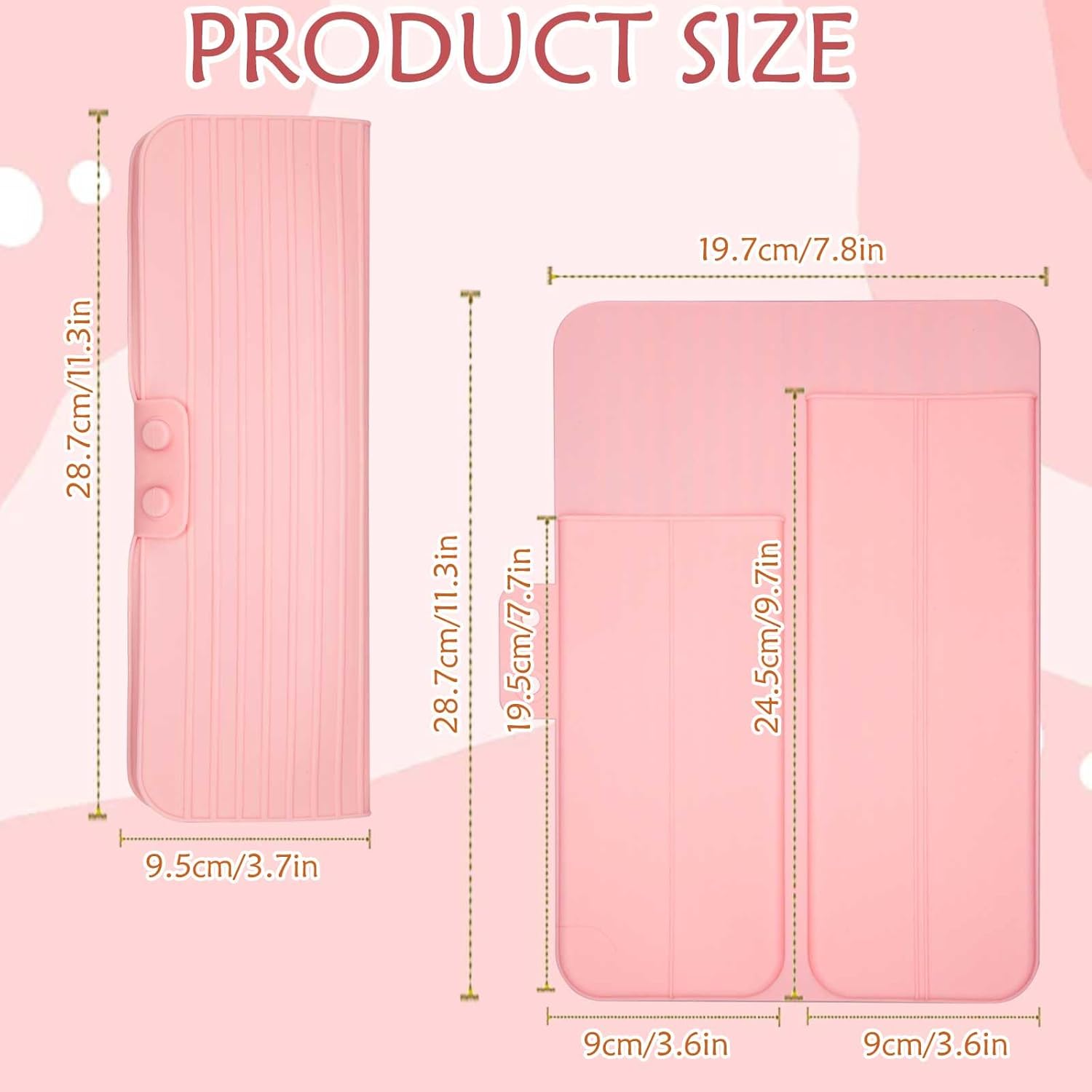 Alfombrilla 2 en 1 resistente al calor, bolsa de viaje para herramientas para el cabello, funda de viaje de hierro plano, soporte de alfombrilla de