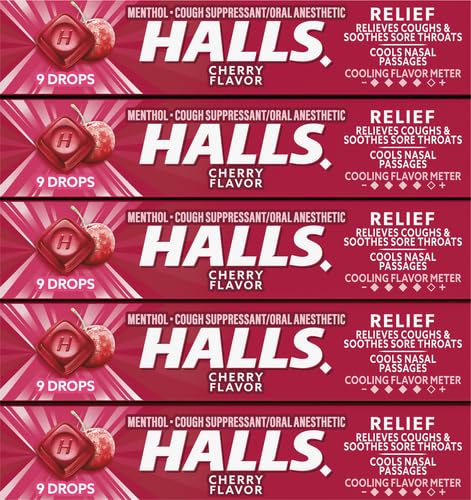 Caramelos para la tos Halls (Paquete de 20).