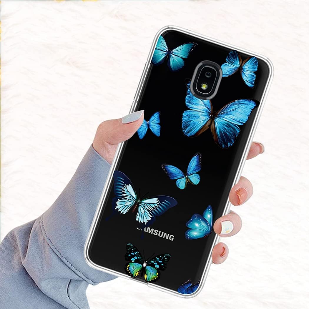 Vokuha Funda protectora para Samsung Galaxy J7 RefineJ7 2018J7 StarJ7V 2nd GenJ7 AeroJ7 Top Case para niñas, patrón delgado claro suave TPU goma