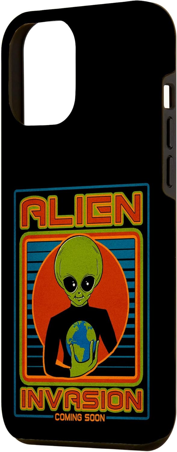 Funda para iPhone 13 Pro Max Alien Invasion 1984 Tech Noir Distopía