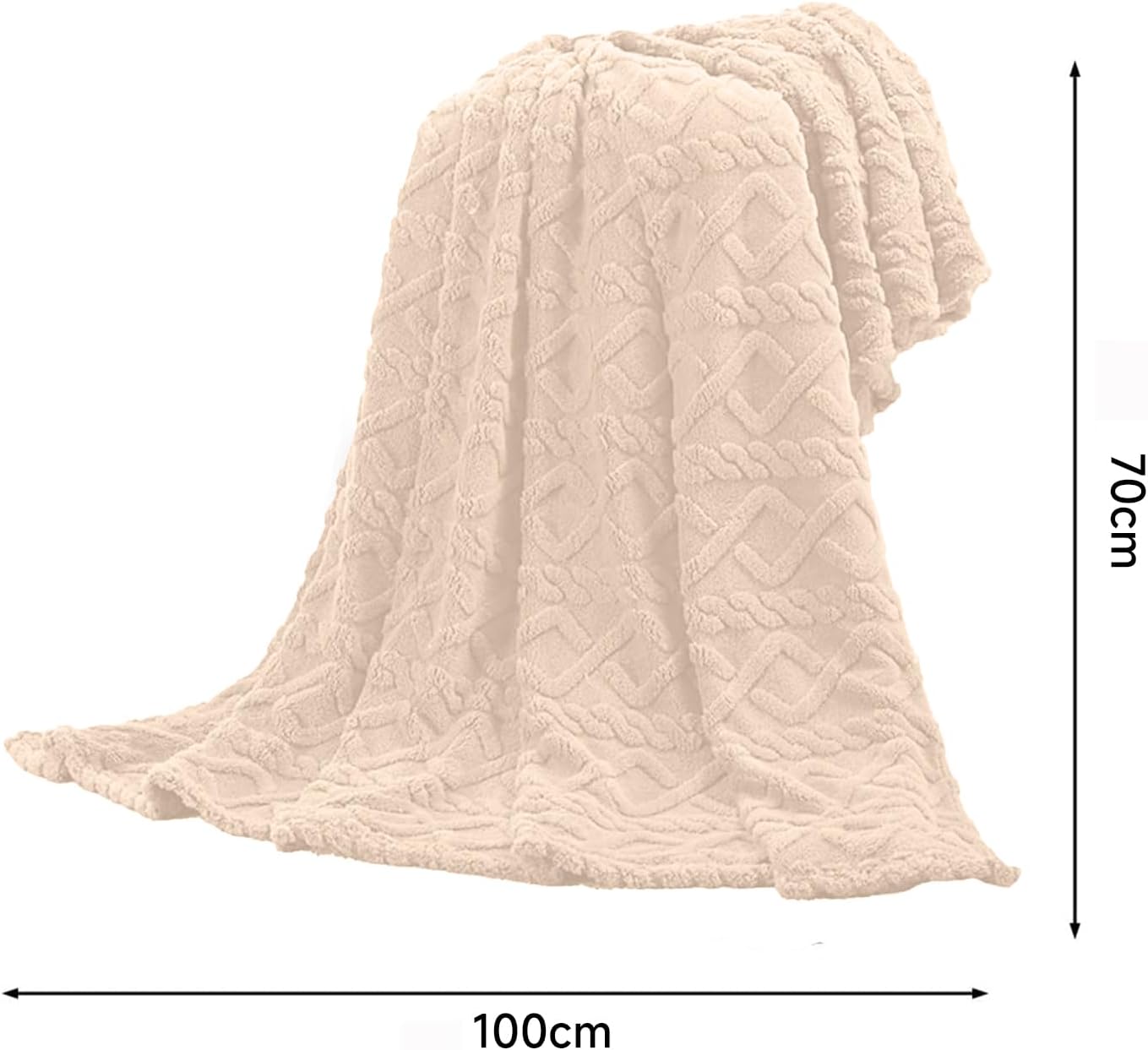 Manta de vellón para sofá, manta de felpa supersuave y acogedora, ligera, cálida y transpirable, alfombra de felpa jacquard para todas las