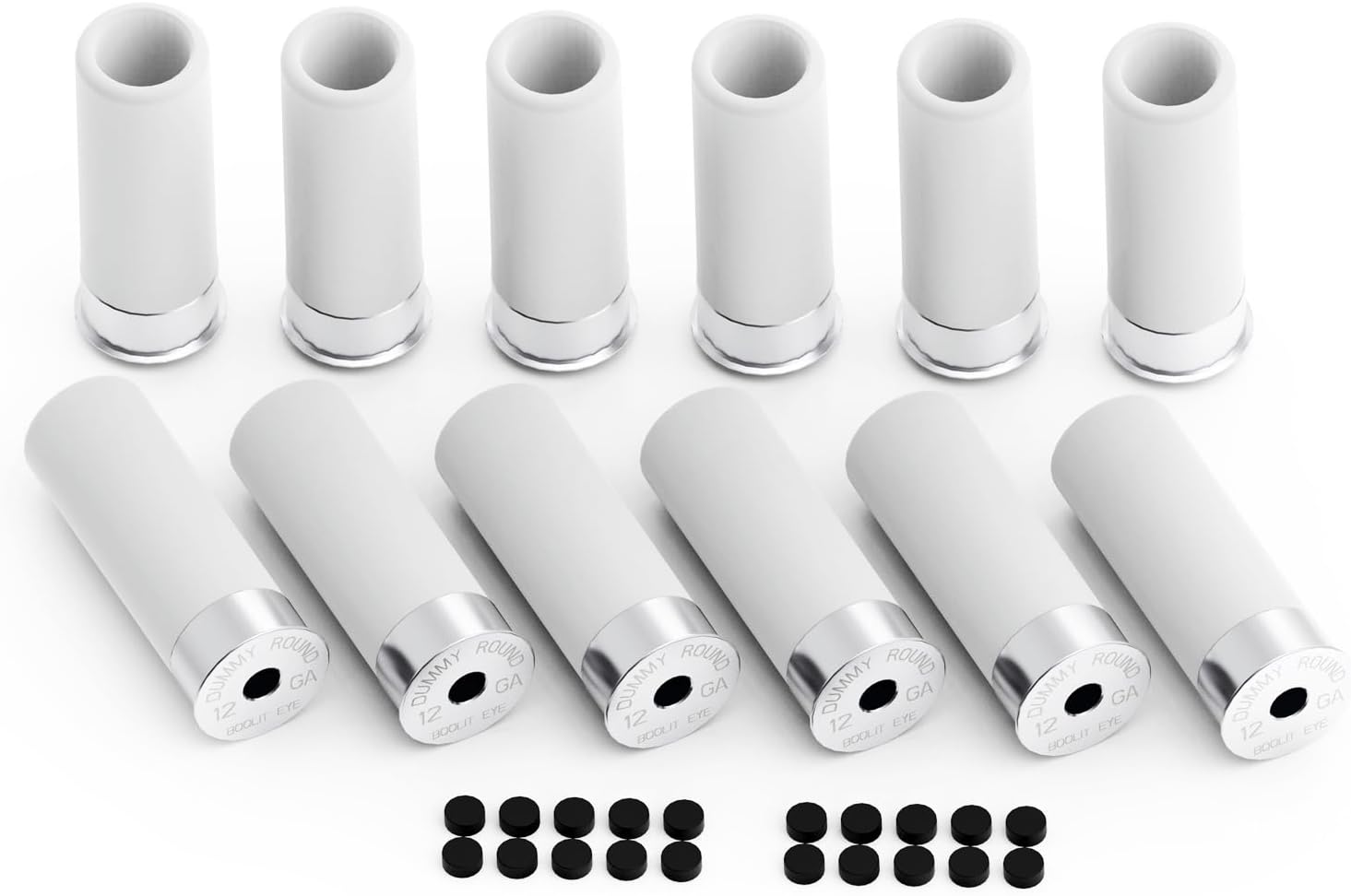 Cartucho de entrenamiento de seguridad Pro Shotgun Rondas simuladas cercanas al peso real, paquete de 12