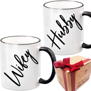 Taza de café de regalo para marido y esposa, regalo de boda, regalo de boda, regalo de despedida de soltera, regalo de boda único para pareja, juego Taza de café de regalo para marido y esposa, regalo de boda, regalo de boda, regalo de despedida de soltera, regalo de boda único para pareja, juego