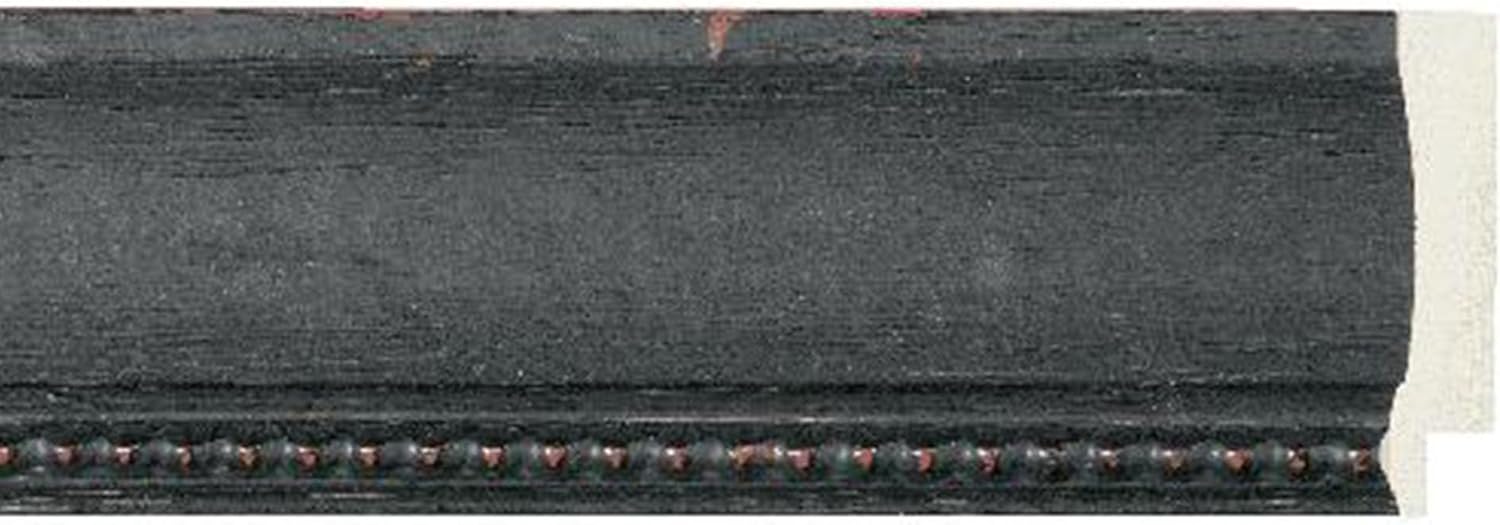 Marco de fotos negro de madera real de 16 x 27 pulgadas de ancho de 2 pulgadas  Profundidad del marco interior de 0.5 pulgadas  Marco de fotos negro