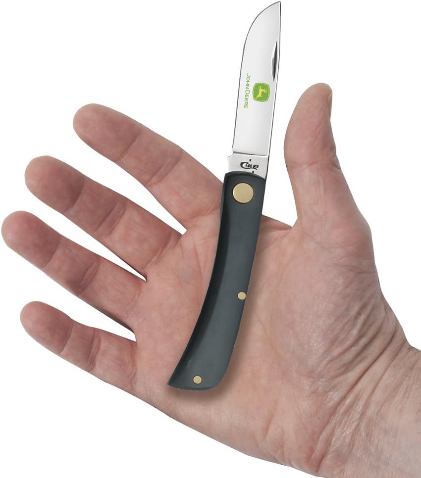 Cuchillo Case de bolsillo para agricultor, de cromo vanadio, mango amarillo