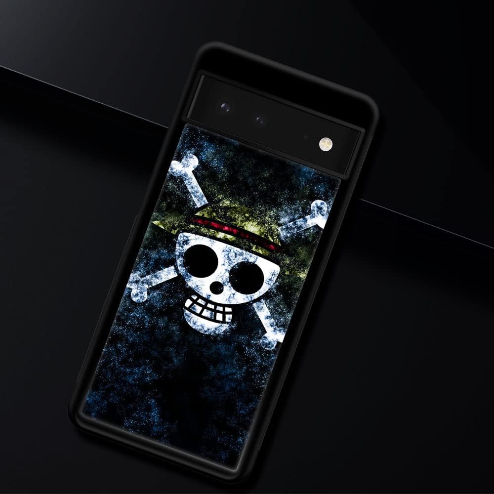 Funda para Google Pixel 7, diseño de huesos con sombrero retro para Google Pixel 7, diseño a prueba de golpes, antideslizante, para Google Pixel 7