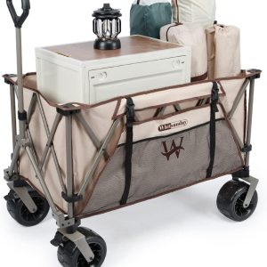 Carro plegable para exteriores, carrito plegable resistente para playa, carrito de jardín, con grandes ruedas de arena todo terreno para campamento, Carro plegable para exteriores, carrito plegable resistente para playa, carrito de jardín, con grandes ruedas de arena todo terreno para campamento,