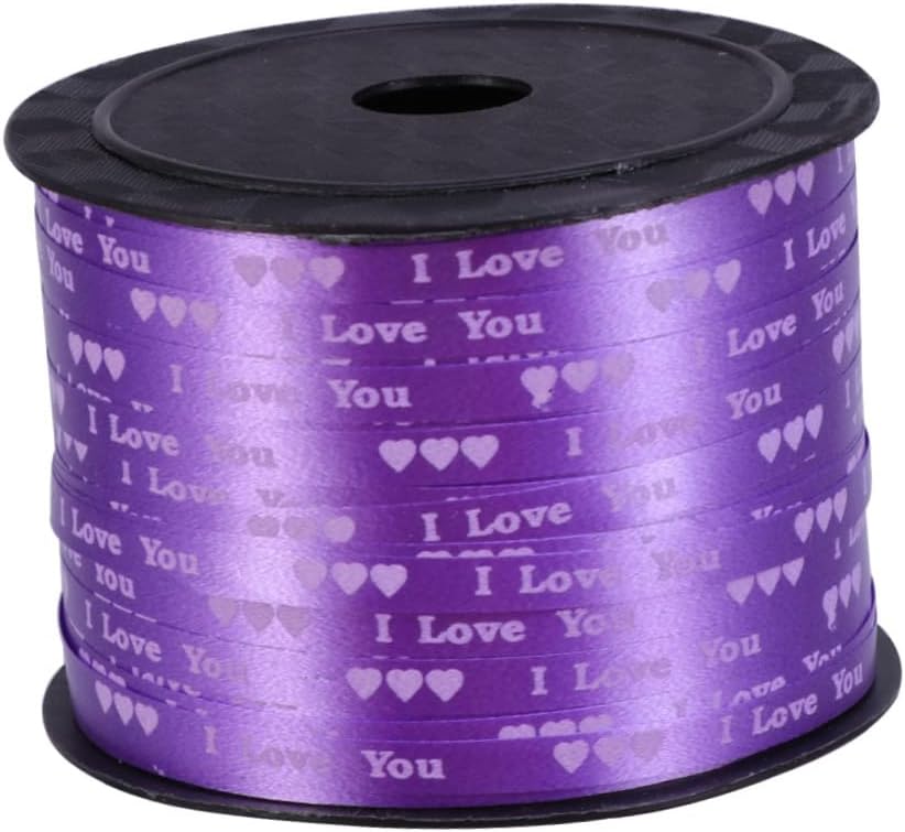 NOLITOY 3 Uds. 100 cintas para manualidades, color morado, para manualidades, cinta de Navidad, cinta de poliéster, cinta decorativa para rizar, San