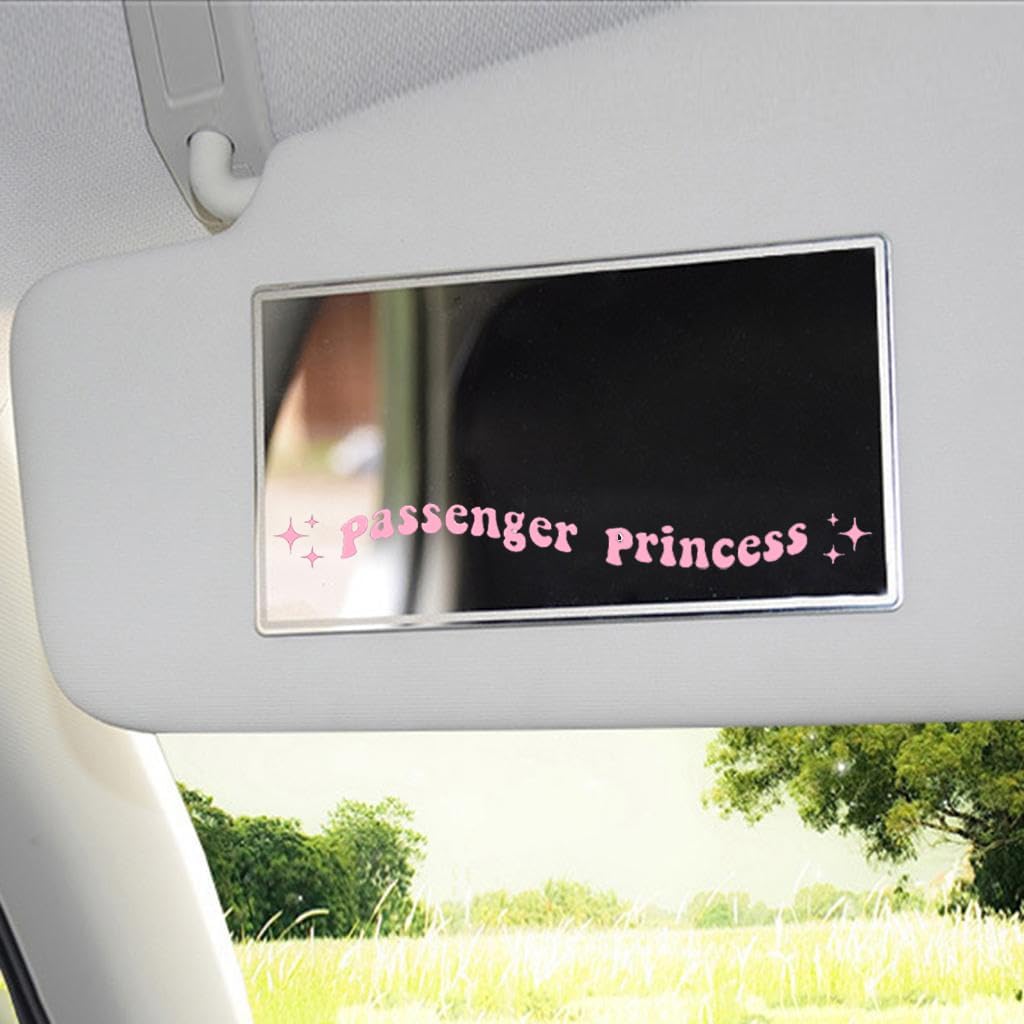 PentaPrinting Warehouse Adhesivo adhesivo de princesa de pasajero, vinilo impermeable para ventanas, coches, espejo de tocador, parachoques de 5