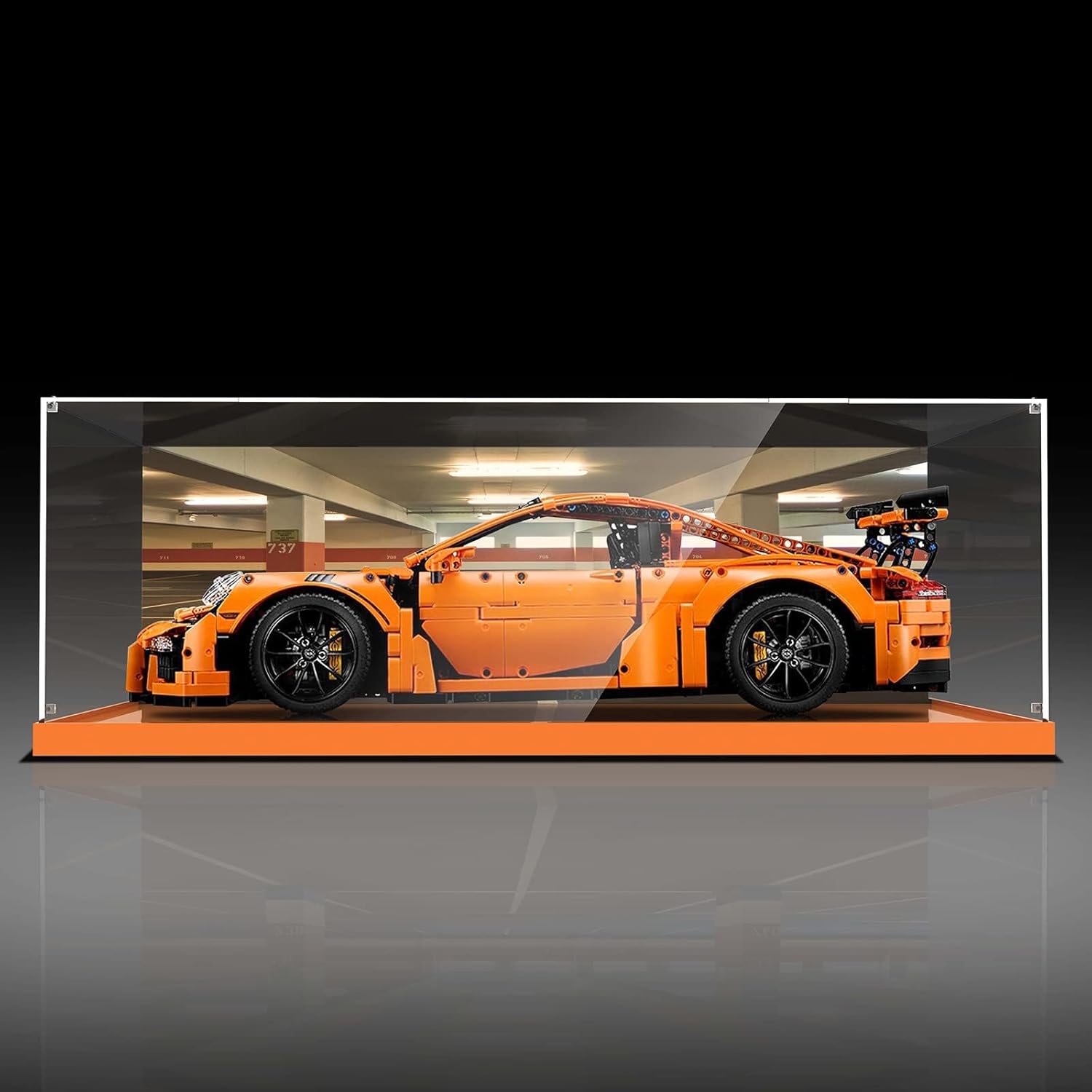 Vaodest Vitrina de acrílico para Lego 42056 Porsche GT3rs, caja de exhibición transparente HD de 0.118 in a prueba de polvo para Lego 42056 modelo