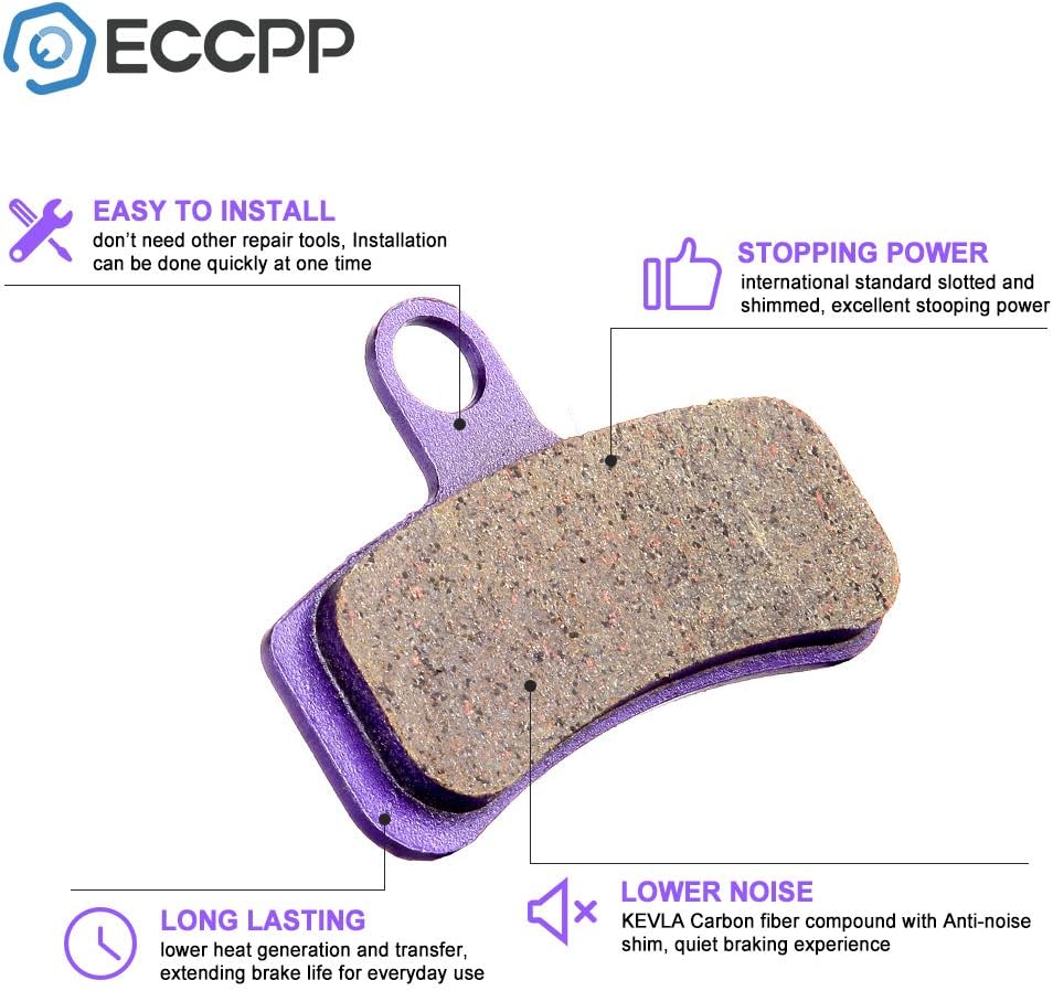 ECCPP Pastillas de freno para Dyna 2008 2009 2010 2011 2012 2013 2014 2015 2016 2017, Fatboy 2008 2011, Fatboy Lo 2012 2013, Heritage Softail 2008
