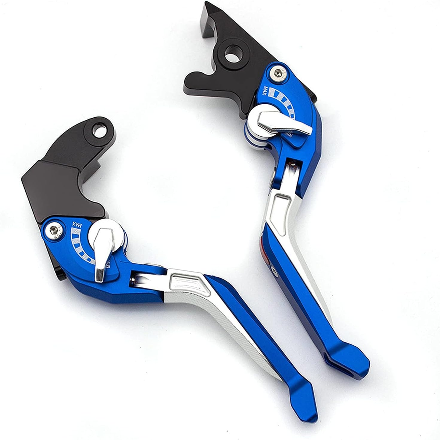 Palanca de embrague de motocicleta CNC 3D Rhombus Palancas de embrague de freno extensible plegable para Bajaj Dominar 400 2017-2018 (Color  E)