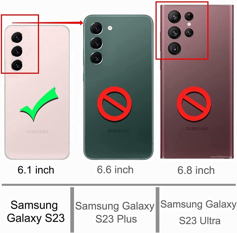 Funda tipo cartera para Samsung Galaxy S23 5G, piel sintética de alta calidad con diseño de árbol en relieve, función atril, ranuras para tarjetas,