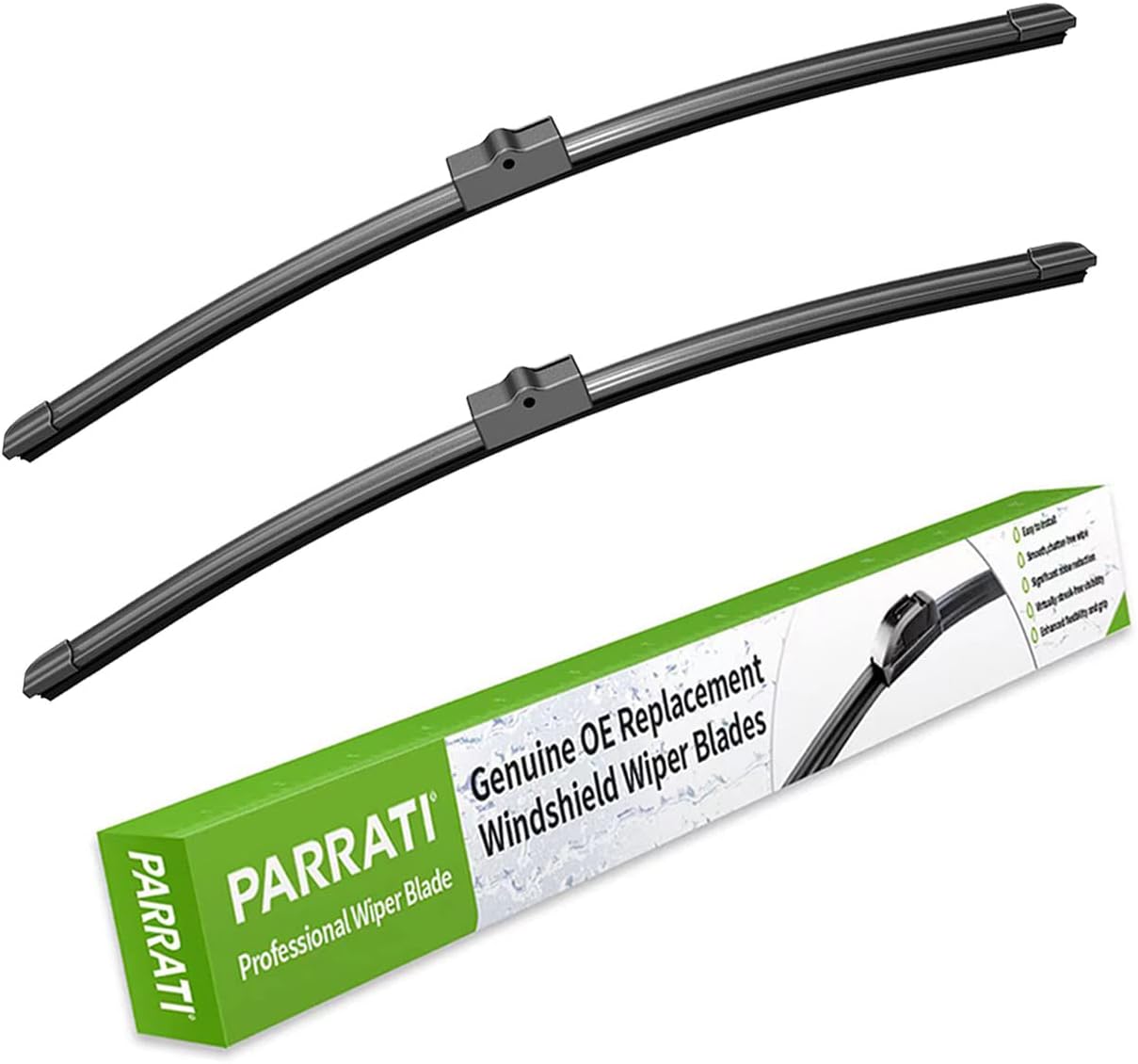 PARRATI Limpiaparabrisas de alta calidad de 26 y 26 pulgadas, para todas las estaciones, con limpiaparabrisas trasero, de repuesto para Mercedes