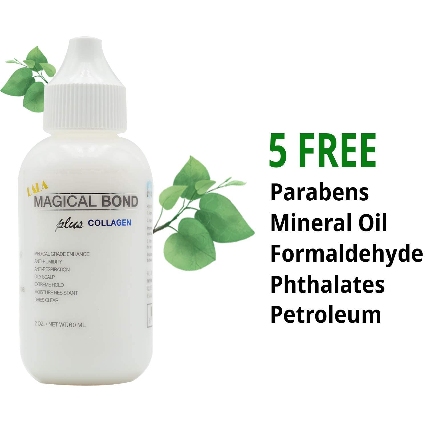 MAGICAL BOND – Pegamento adhesivo de encaje de 2 onzas  pegamento para peluca  pegamento para cabello y removedor mágico de 5.07 onzas  juego de